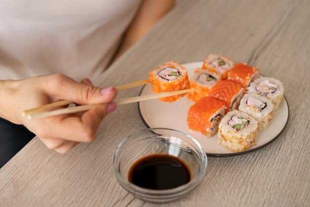 Ингредиенты для приготовления суши с лососем: